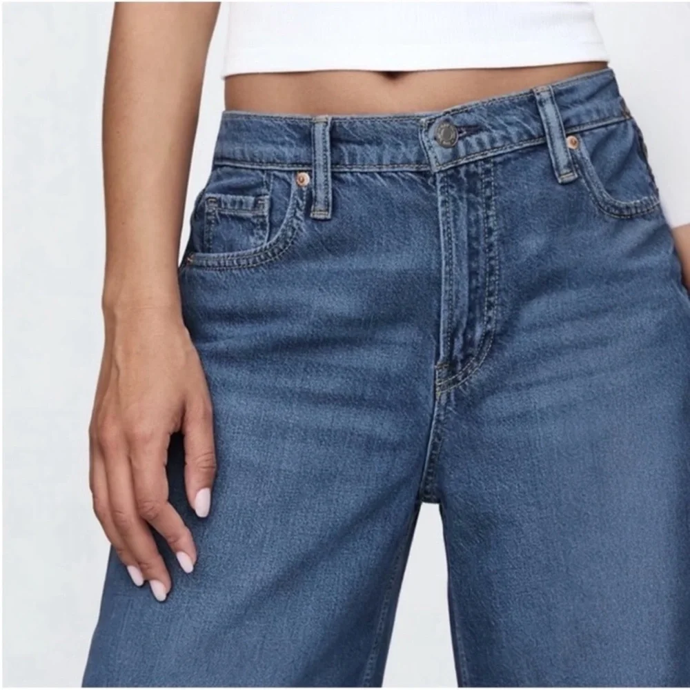 GAP Mid Rise UltraSoft Baggy Jeans NWT 27/4 Regular - Picture 7 of 9